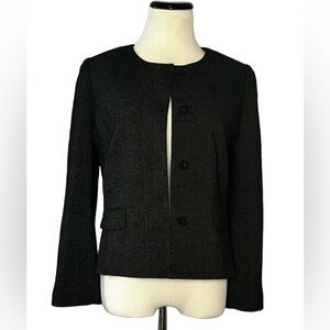 Ann Taylor Suit jacket. Colorless Black jacket with dot detail